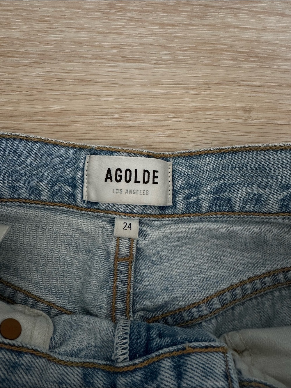 AGOLDE Riley High Rise Straight Crop Size 24 - Picture 3 of 7